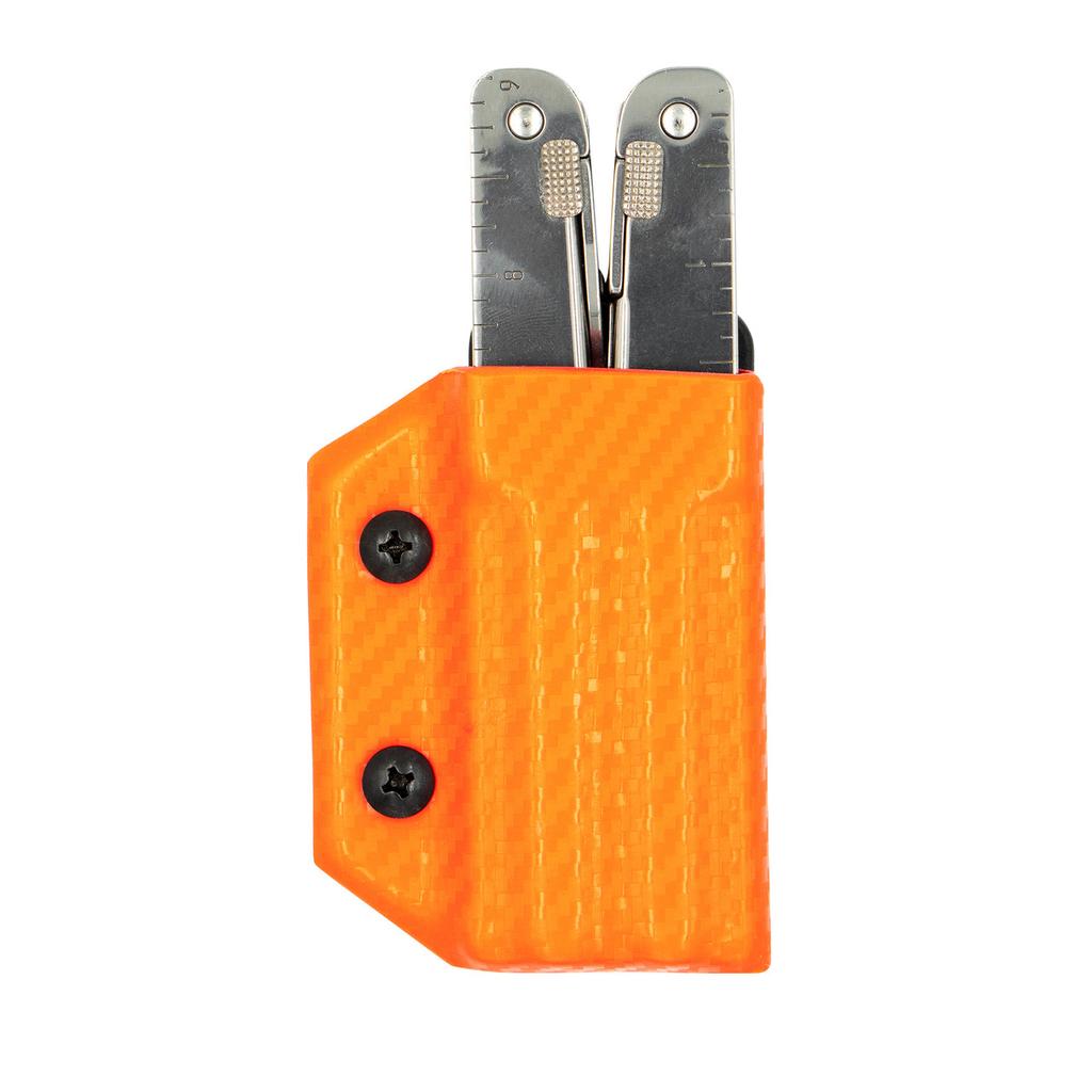 Miniatura Funda de Kydex para la Victorinox Swisstool - Color: Carbón Naranja