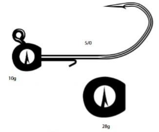 C/Vinilo Bullet JIG 5/0 28G X2