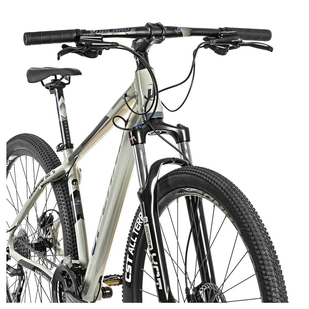 Bicicleta Vanguard 500-29ER Aro 29 27V Disc Hid. - Color: Gris/Blanco/Azul