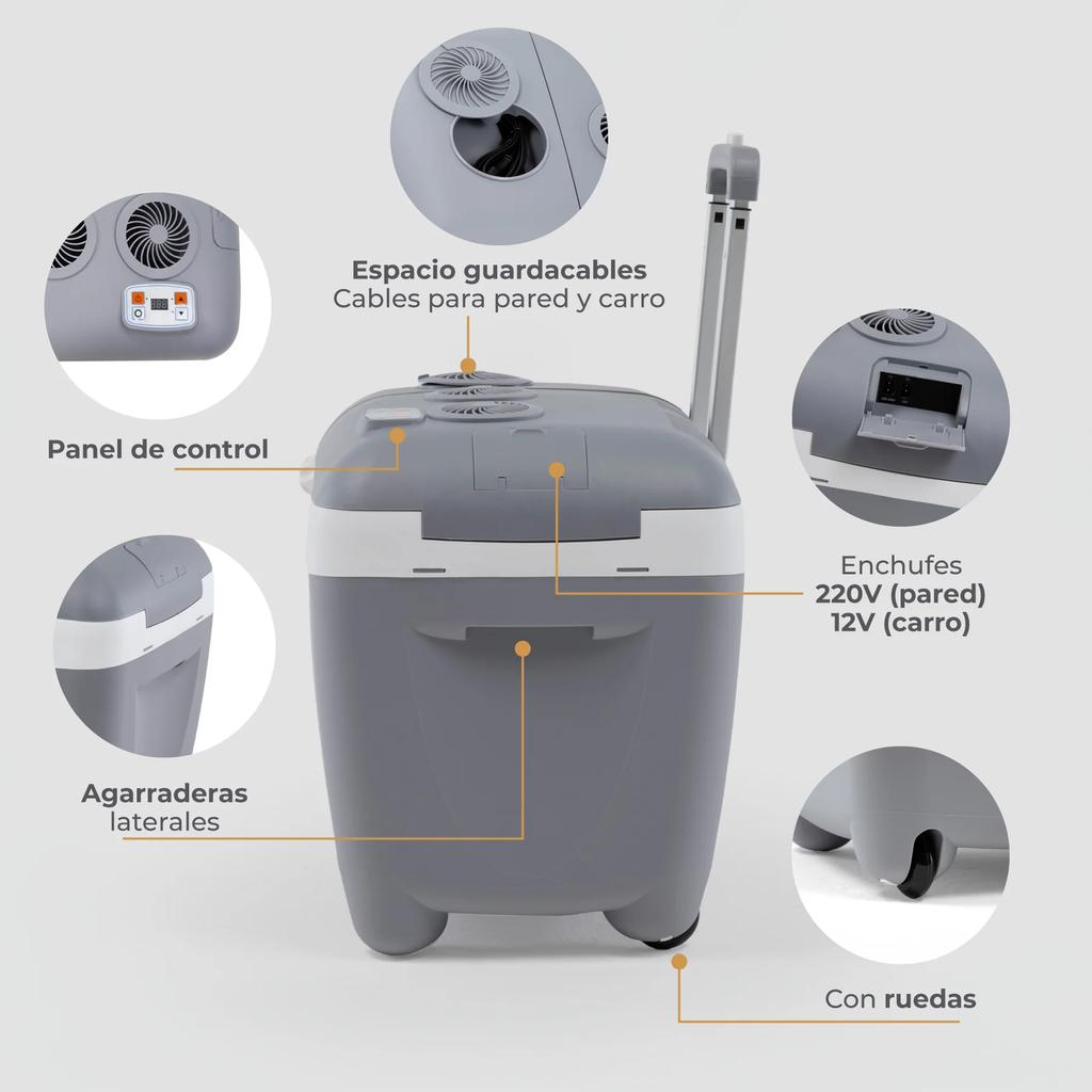 Miniatura Cooler Eléctrico con Ruedas Steffen -
