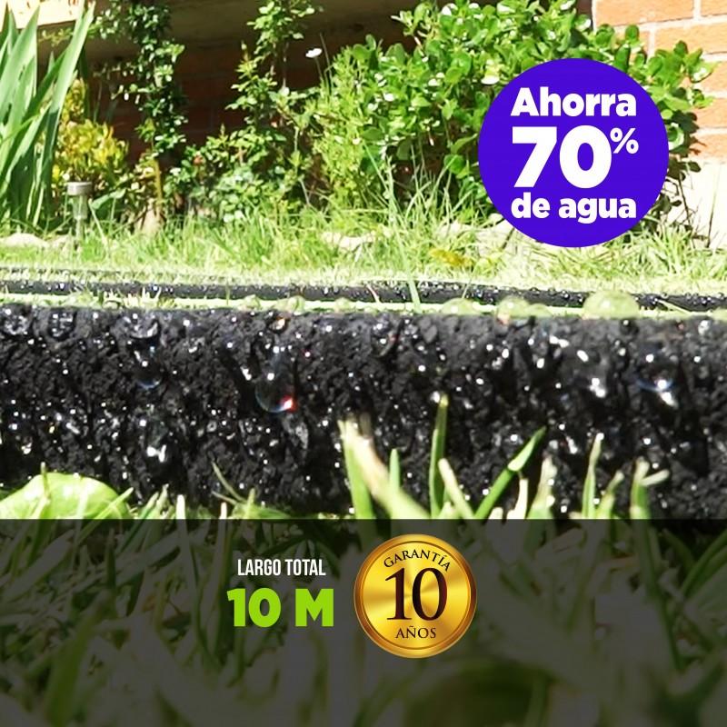 Manguera Goteo 1/2" x 10 Mts Soaker Con Accesorios - Color: Negro