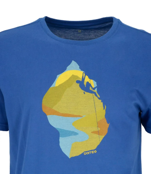 Miniatura Polera Manga Corta Escalada Men - Color: Azul