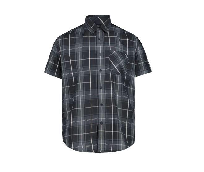 Miniatura Camisa Hombre Short-Sleeve Checked - Color: Gris