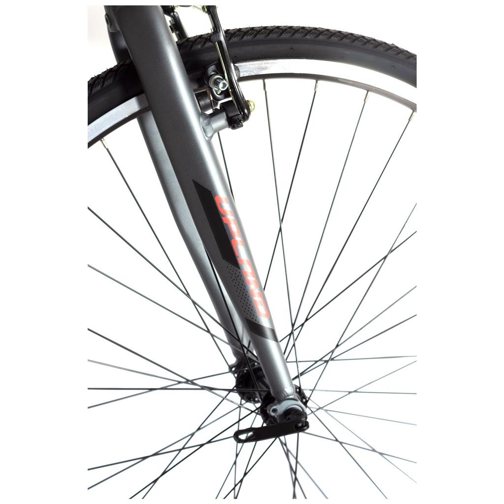 Miniatura Bicicleta LS380-L Aro 27.5 24V, V Brake. - Color: Gris Claro/ Naranja