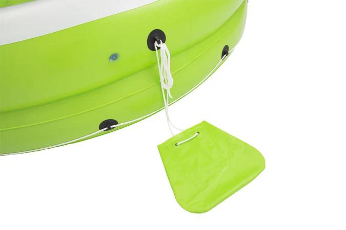 Flotador Hydro-Force™ Isla 5 Personas 2.75x2.55m - Color: Verde-Blanco