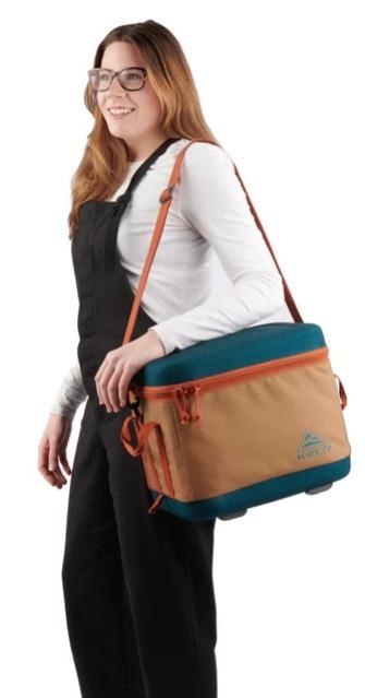 Miniatura Cooler Colapsable Folding 24 - Color: Dull Gold Deep Teal