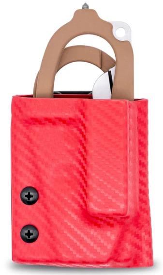 Miniatura Funda de Kydex para Leatherman Raptor - Color: Carbón Rojo