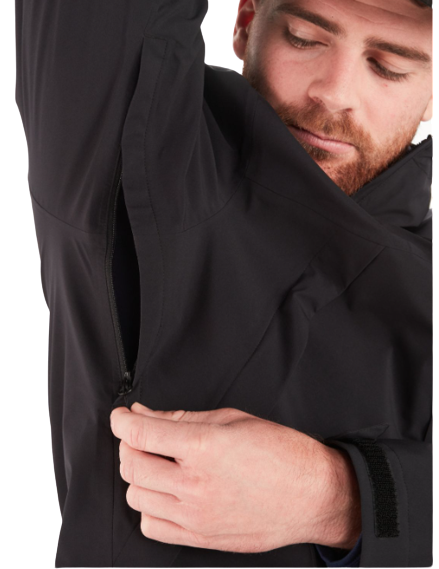 Miniatura Chaqueta Impermeable Hombre Precip Eco Pro - Color: Negro