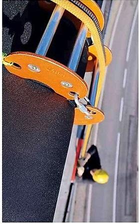 Protector De Cuerda Edger Roller Ind - Color: Naranja-Plata