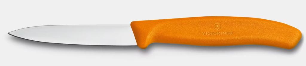 Miniatura Cuchillo mondador Swiss Classic - Color: Naranjo