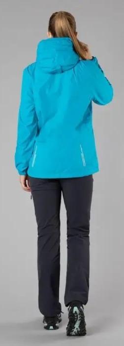 Miniatura Chaqueta Mujer Impermeable con Gorro Desmontable - Color: Celeste