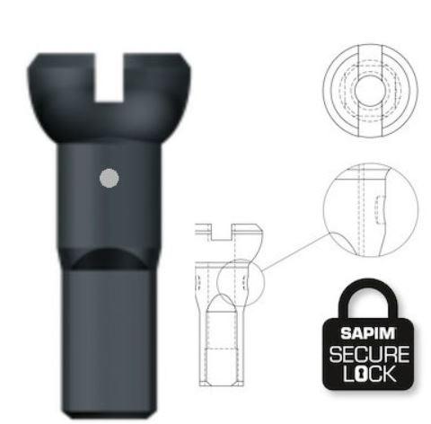 Sapim Niple Polyax Secure Lock Bronce 