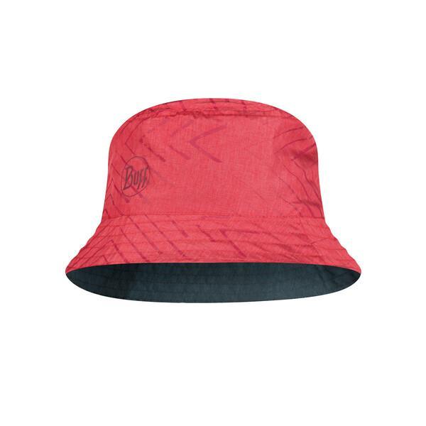 Travel Bucket Hat Collage Red -