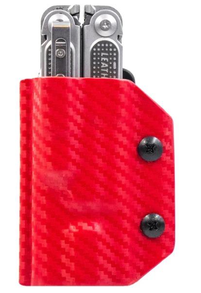Miniatura Funda de Kydex para Free P2 - Color: Carbón Rojo
