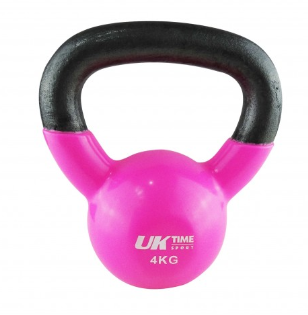 Mancuerna Rusa Kettlebell - Formato: 4 Kg, Color: Rosa