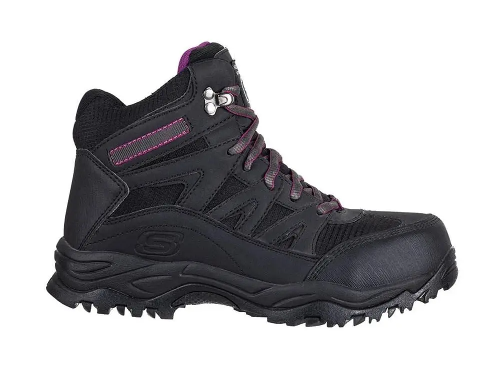 Calzado De Seguridad Mujer Pomeria - Color: Negro-Morado