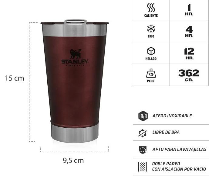 Vaso Pint Classic 473 ML - Color: Uva