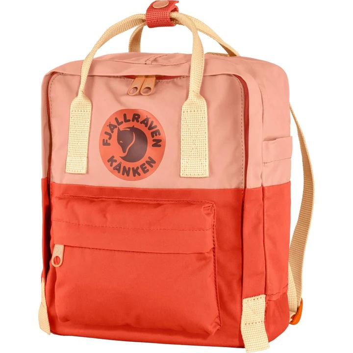 Mochila Kanken Art Poppy Fields-Cotton Sky - Color: Naranjo-Rosado
