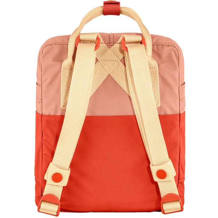 Mochila Kanken Art Poppy Fields-Cotton Sky - Color: Naranjo-Rosado
