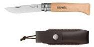 Cuchillo N°8 stainless steel + sheath set -