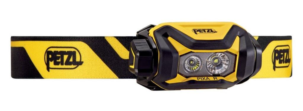Miniatura Linterna frontal recargable PIXA® R 600 lm - Color: Negro Amarillo