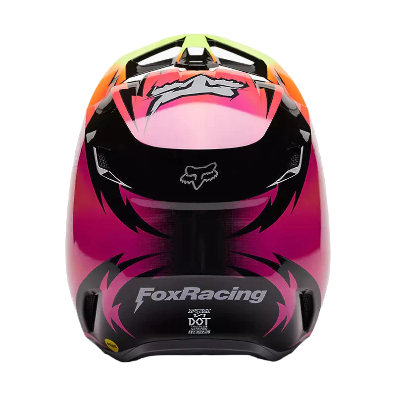 Miniatura Casco Moto V1 Statk - Color: Rojo-Rosado