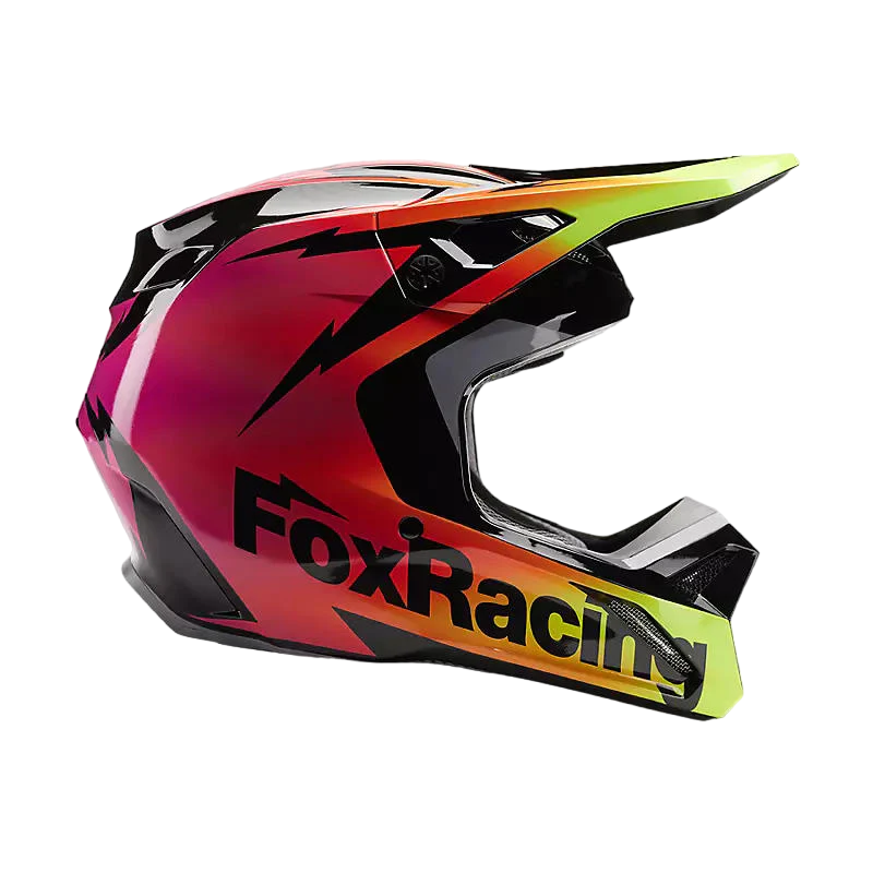 Miniatura Casco Moto V1 Statk - Color: Rojo-Rosado