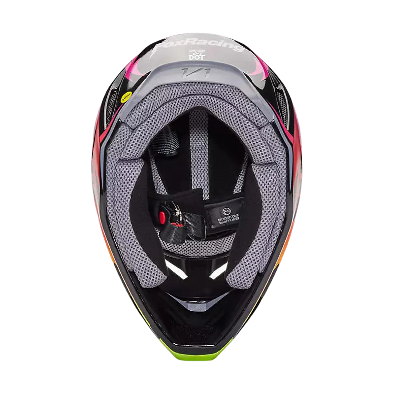 Casco Moto V1 Statk - Color: Rojo-Rosado