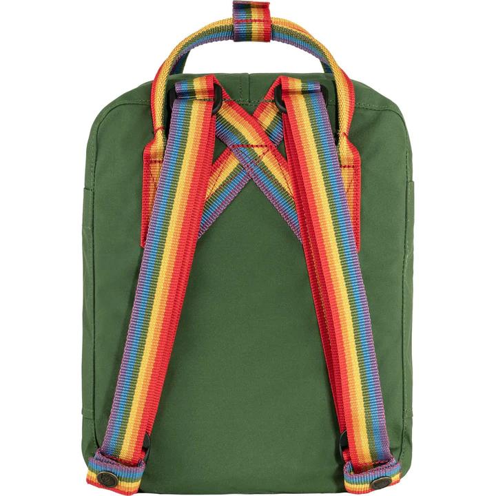 Mochila Kanken Rainbow Mini - Color: SPRUCE GREEN-RAINBOW