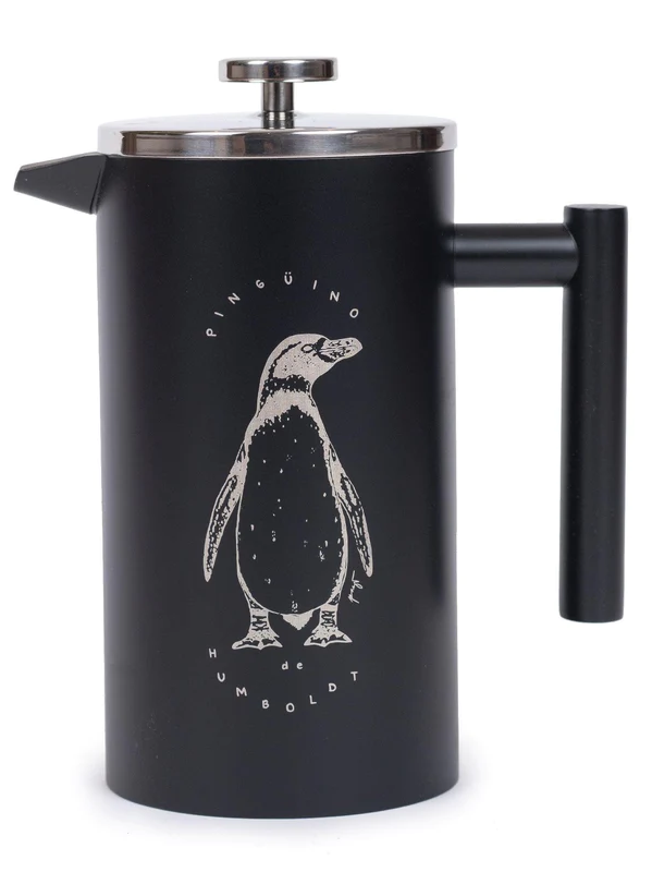 Cafetera Francesa Térmica Pingüino de Humboldt 1 Lt - Color: Negro, Formato: 1 L