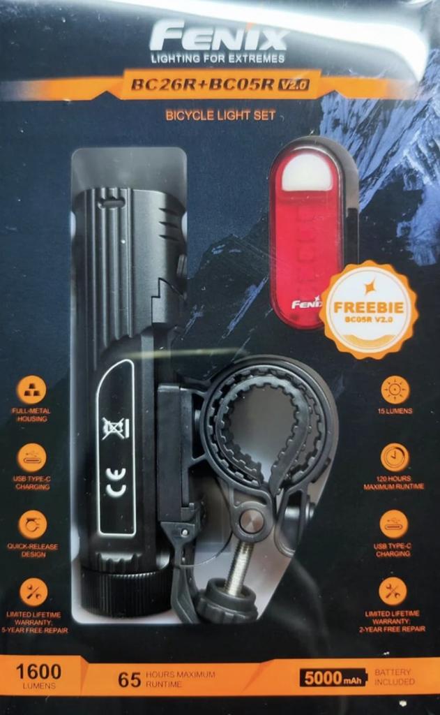 Miniatura KIT Linterna BC26R + BC05R V2.0 (BOGO) -