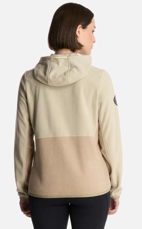 Miniatura Polerón Mujer Stripes Nano-F Full Zip Hoody  - Color: Beige