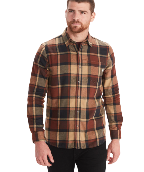 Miniatura Camisa City Style Hombre Fairfax Midweight Flannel - Color: Cafe