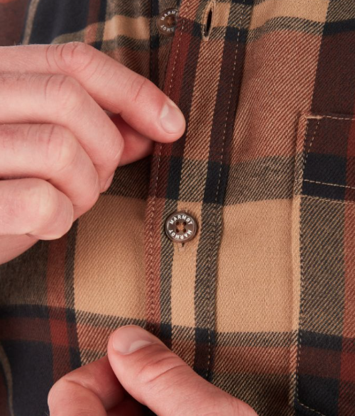 Miniatura Camisa City Style Hombre Fairfax Midweight Flannel - Color: Cafe