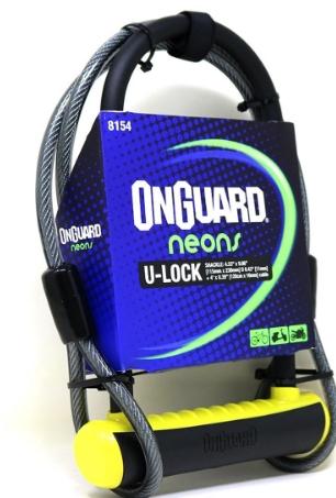 Candado Llave U-Lock Neon Series con Cable 115X230mm