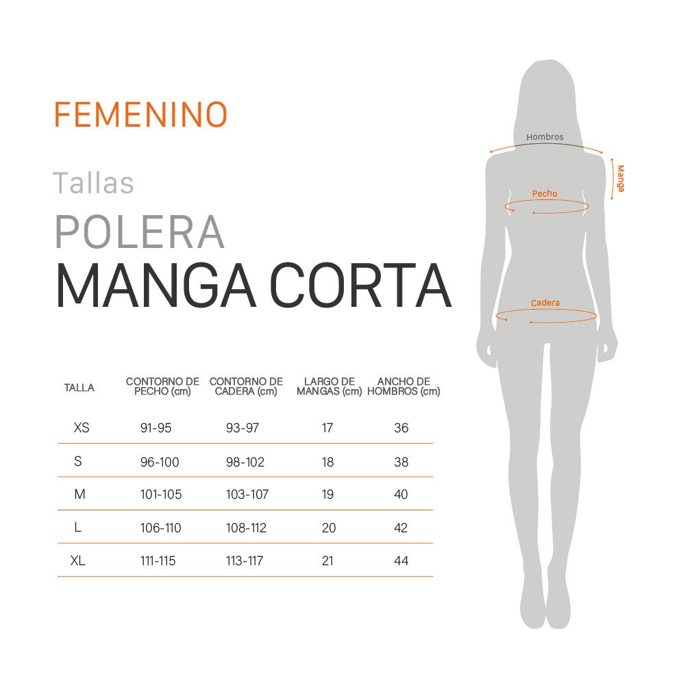 Polera Manga Corta Daily Mujer -