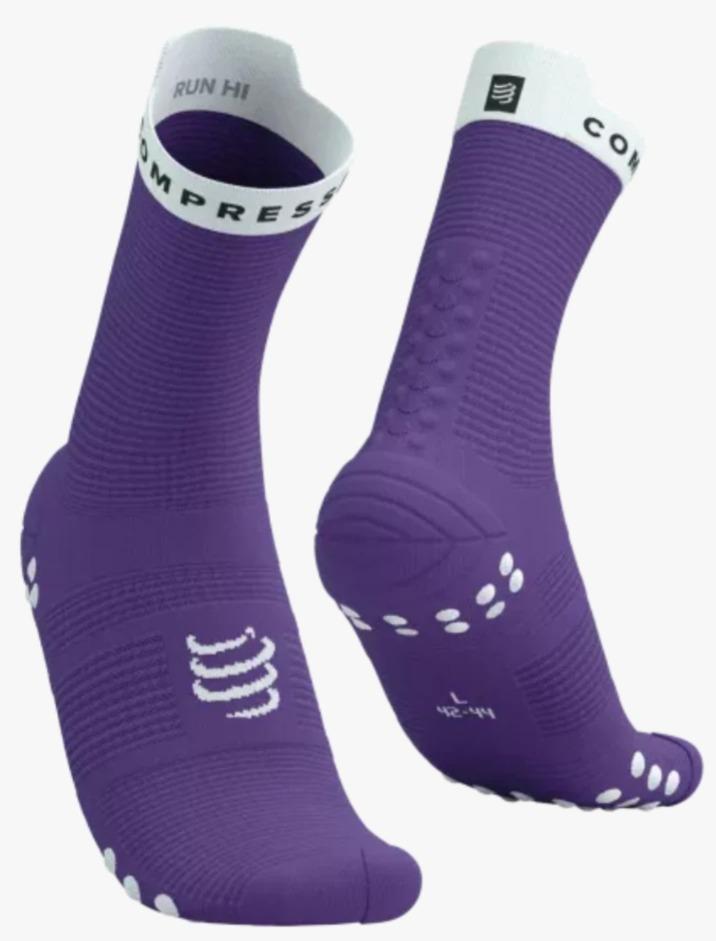 Miniatura Pro Racing Socks RUN HIGH V4.0  - Color: Violeta-Blanco