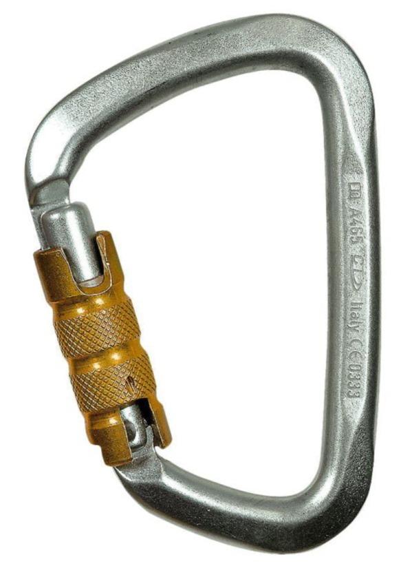 Mosquetón Acero Tipo D 3 Tiempos 50kN Large Steel TG