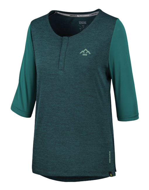 Polera Mujer Carve X Henley De Bicicleta - Color: Verde