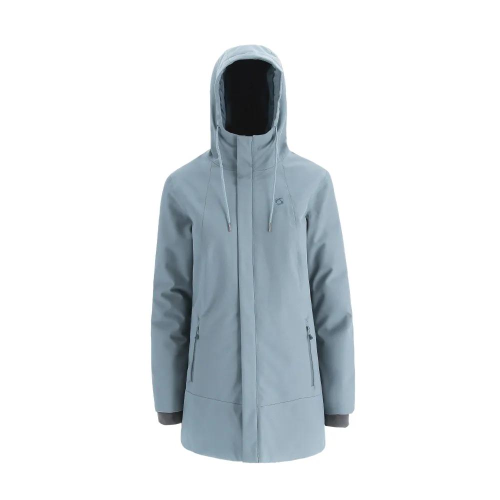 Parka Abrigo Eryx Mujer  - Color: Gris