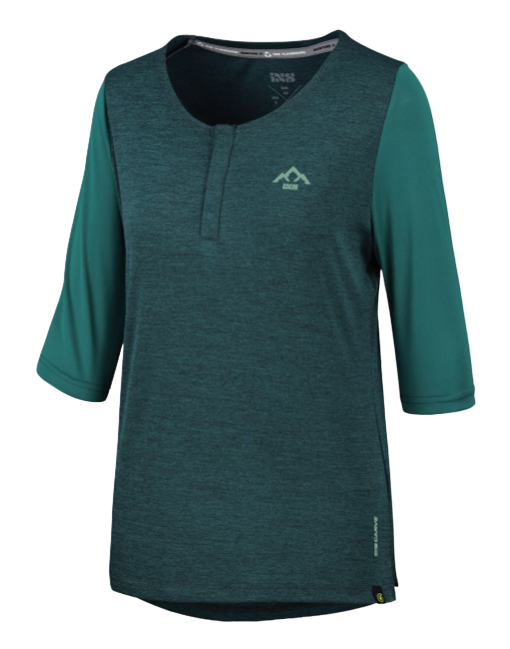 Polera Mujer Carve X Henley De Bicicleta - Color: Verde