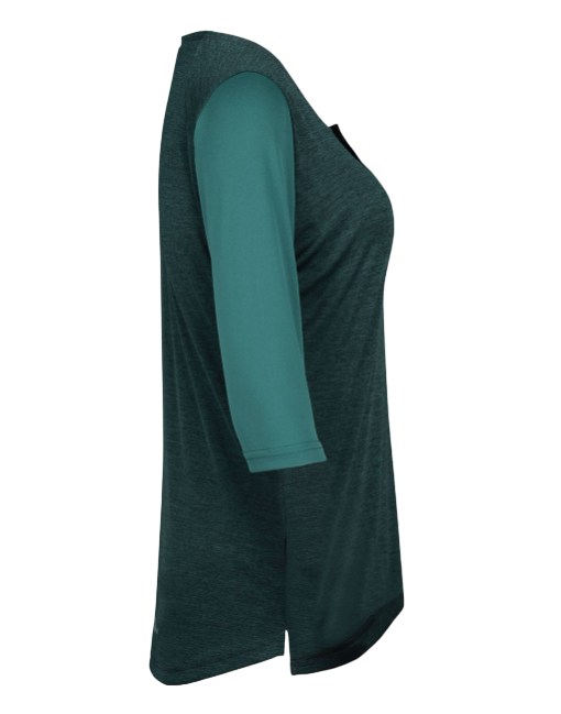 Miniatura Polera Mujer Carve X Henley De Bicicleta - Color: Verde