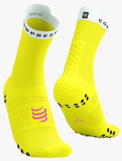 Miniatura Pro Racing Socks RUN HIGH V4.0  - Color: Amarillo-Blanco