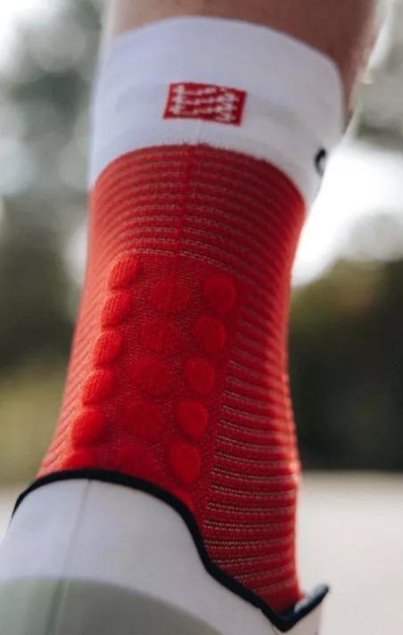 Miniatura Pro Racing Socks RUN HIGH V4.0  - Color: Rojo-Blanco