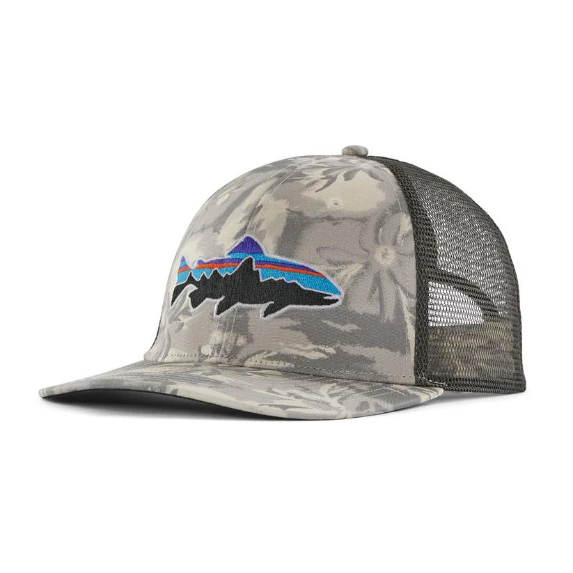 Miniatura Jockey Fitz Roy Trout Trucker Hat - Color: Blanco Diseño