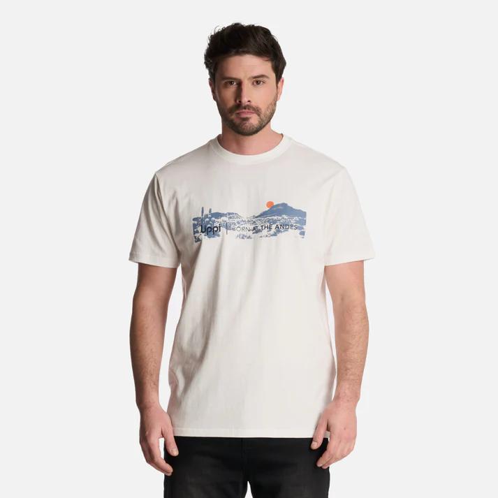 Polera Hombre Logo Front Print T-Shirt - Color: Blanco