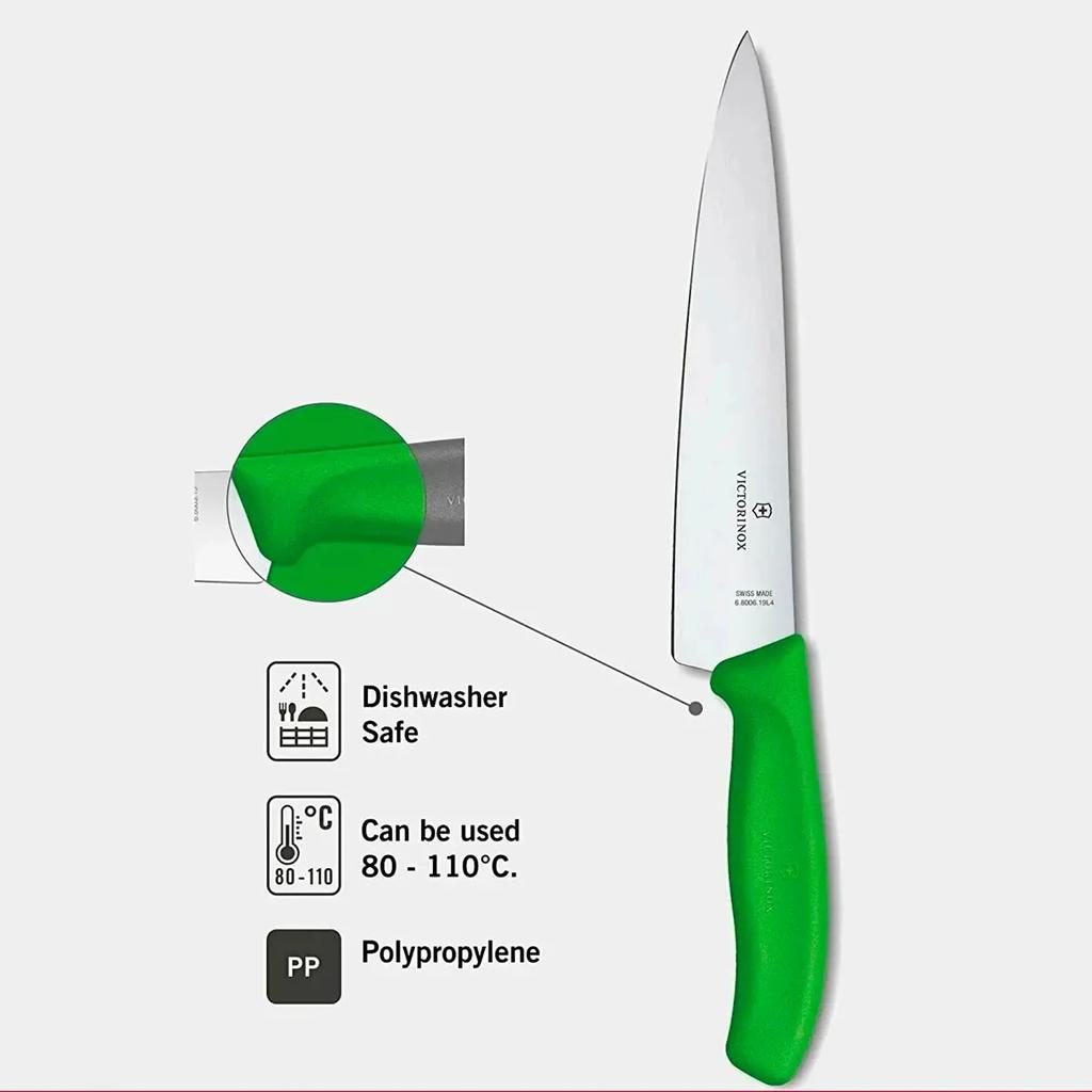 Miniatura Cuchillo Cocinero Trinchar - Color: Verde