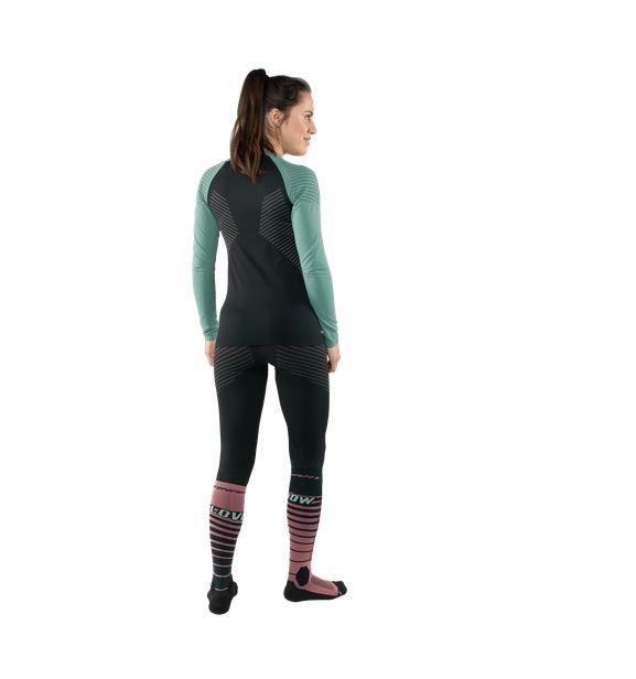 Polera Manga Larga Mujer Speed Dryarn - Color: Verde/Negro