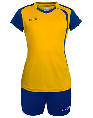 Miniatura Kit Volleyball Mujer - Color: Azul-Amarillo