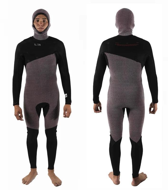 Traje de Neopren Wetsuits Mtmf Hood 43MM 2023 - Color: Black White